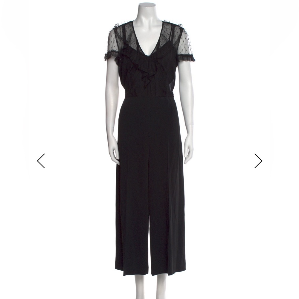 RED Valentino Black Lace Jumpsuit - Pre Owned
